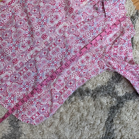 FOXCROFT Pink & Blue Easy Care Button Down Shirt - Picture 11 of 12